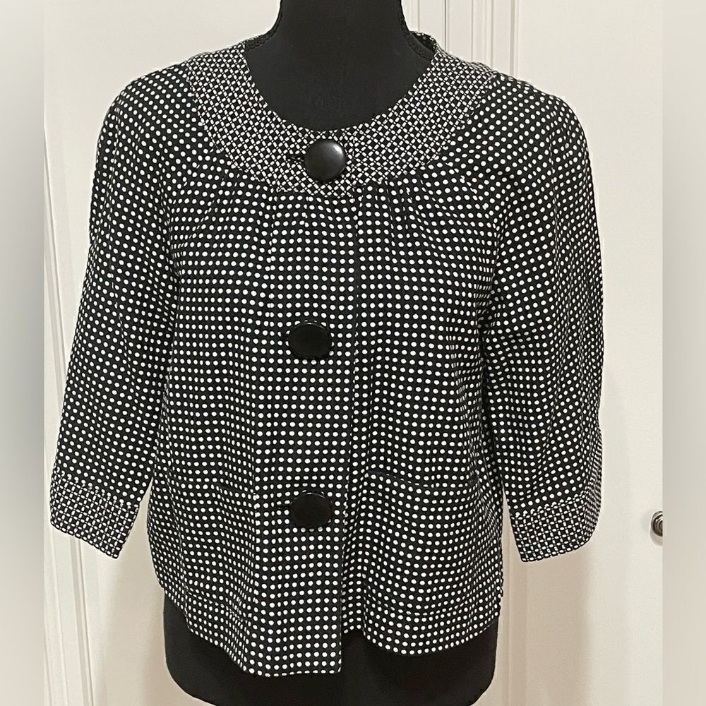 Ruby Rd. Black and White Jacket - Picture 2 of 6